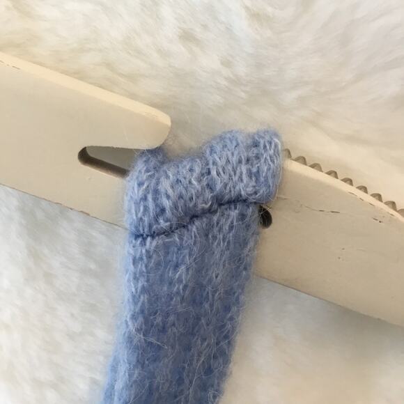 MNG Baby Blue Knitted Crop Tank Top - Picture 4 of 9